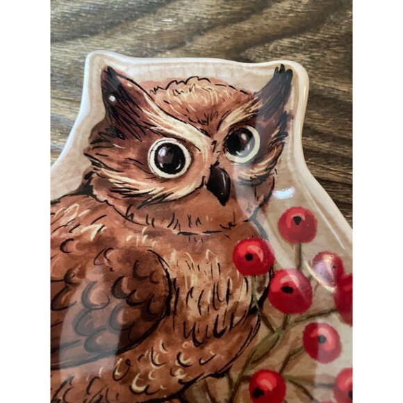 Owl Spoon Rest by Cracker Barrel, Vintage - Picture 3 of 7